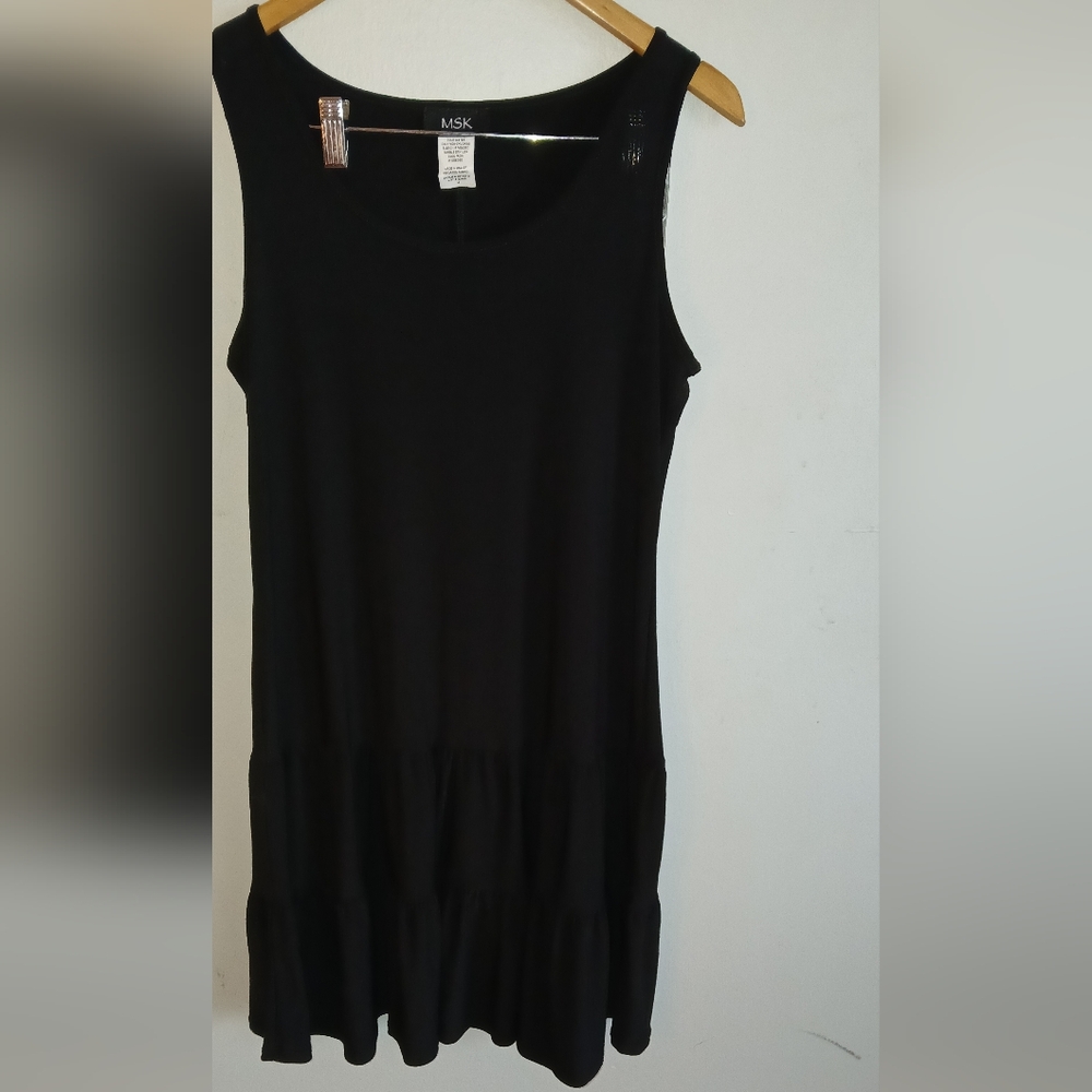 MSK Black Midi Dress